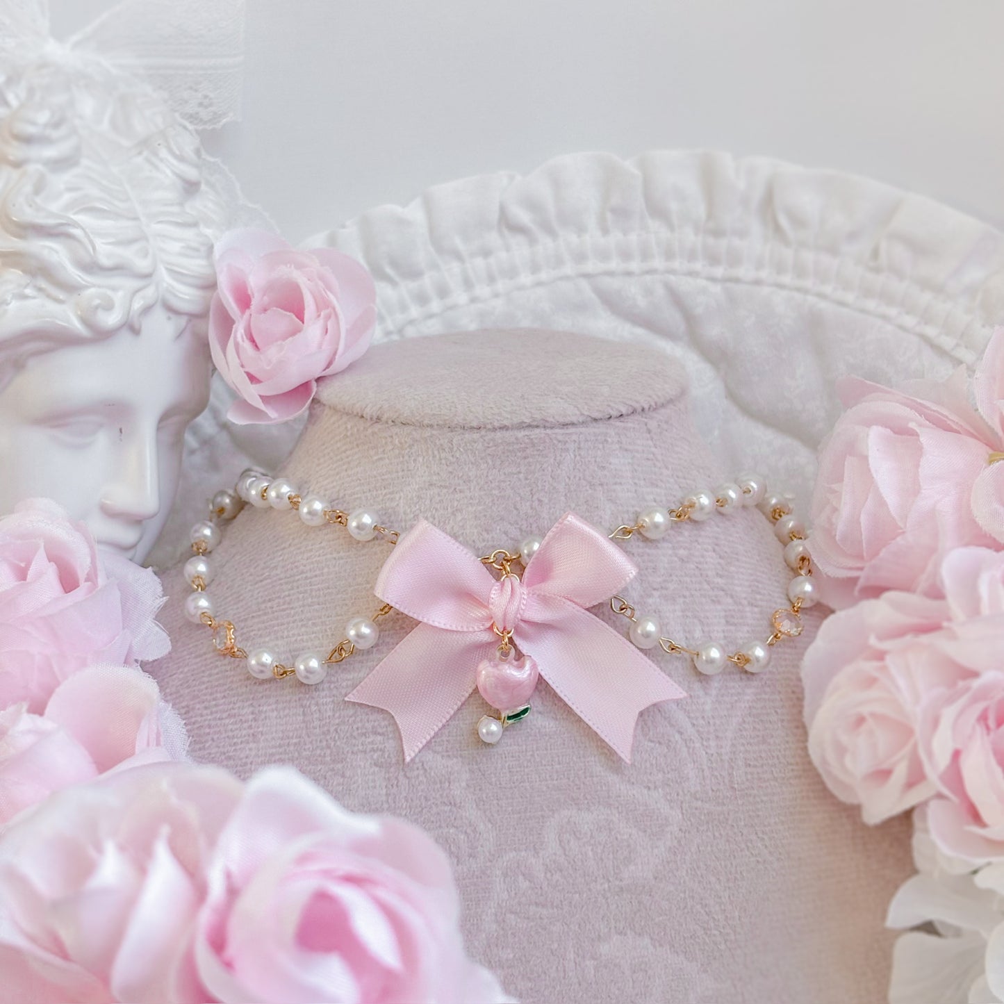 Pink Tulip choker