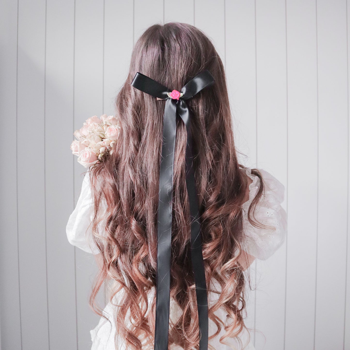 Black Rosélie bow