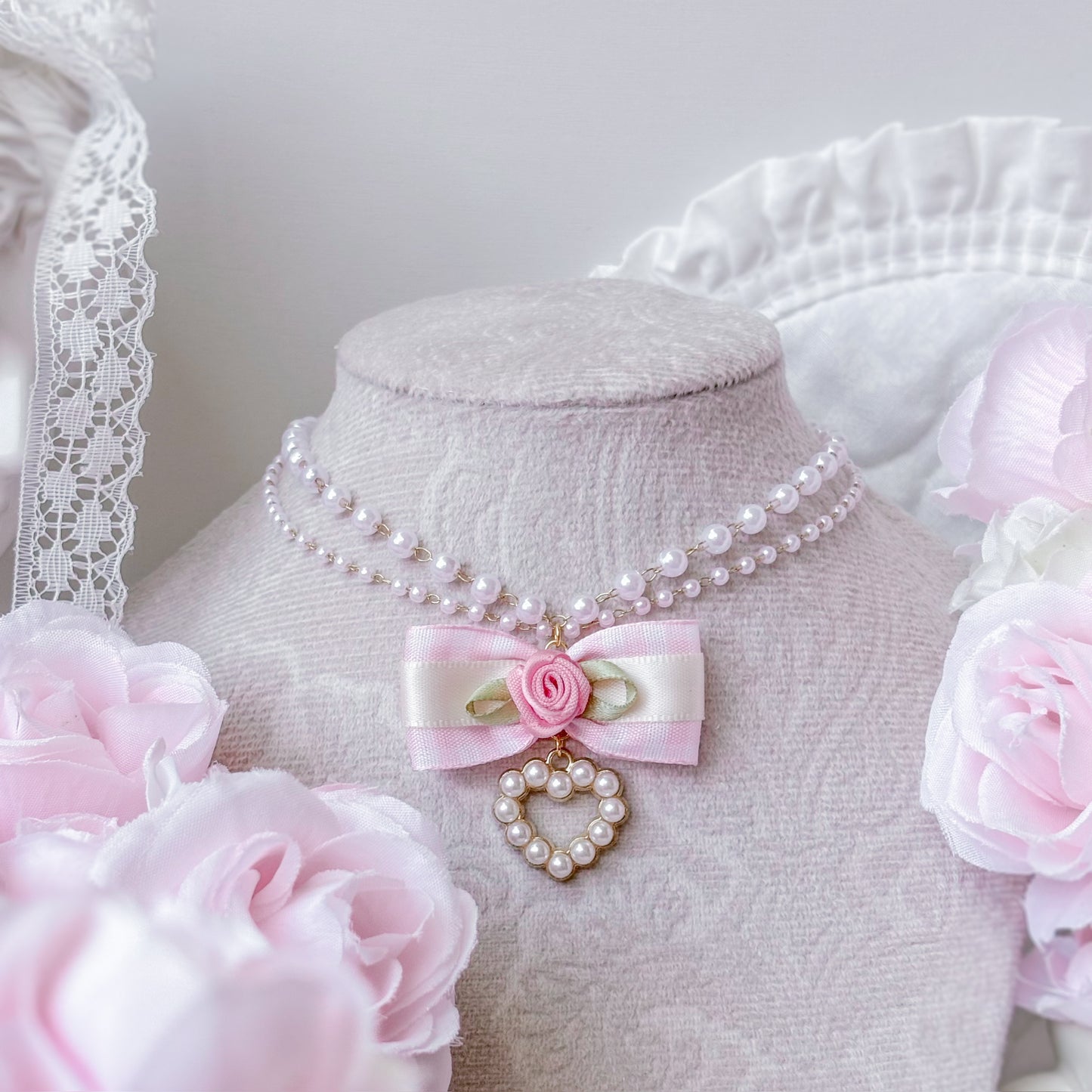Strawberry Cheesecake Necklace