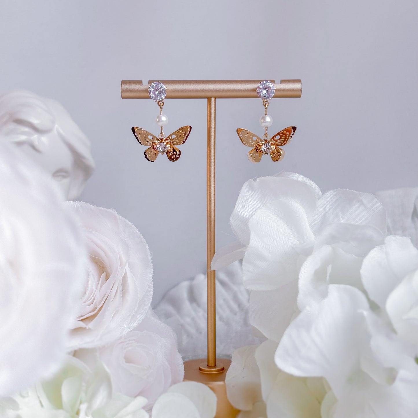 Pearl Monarch earrings