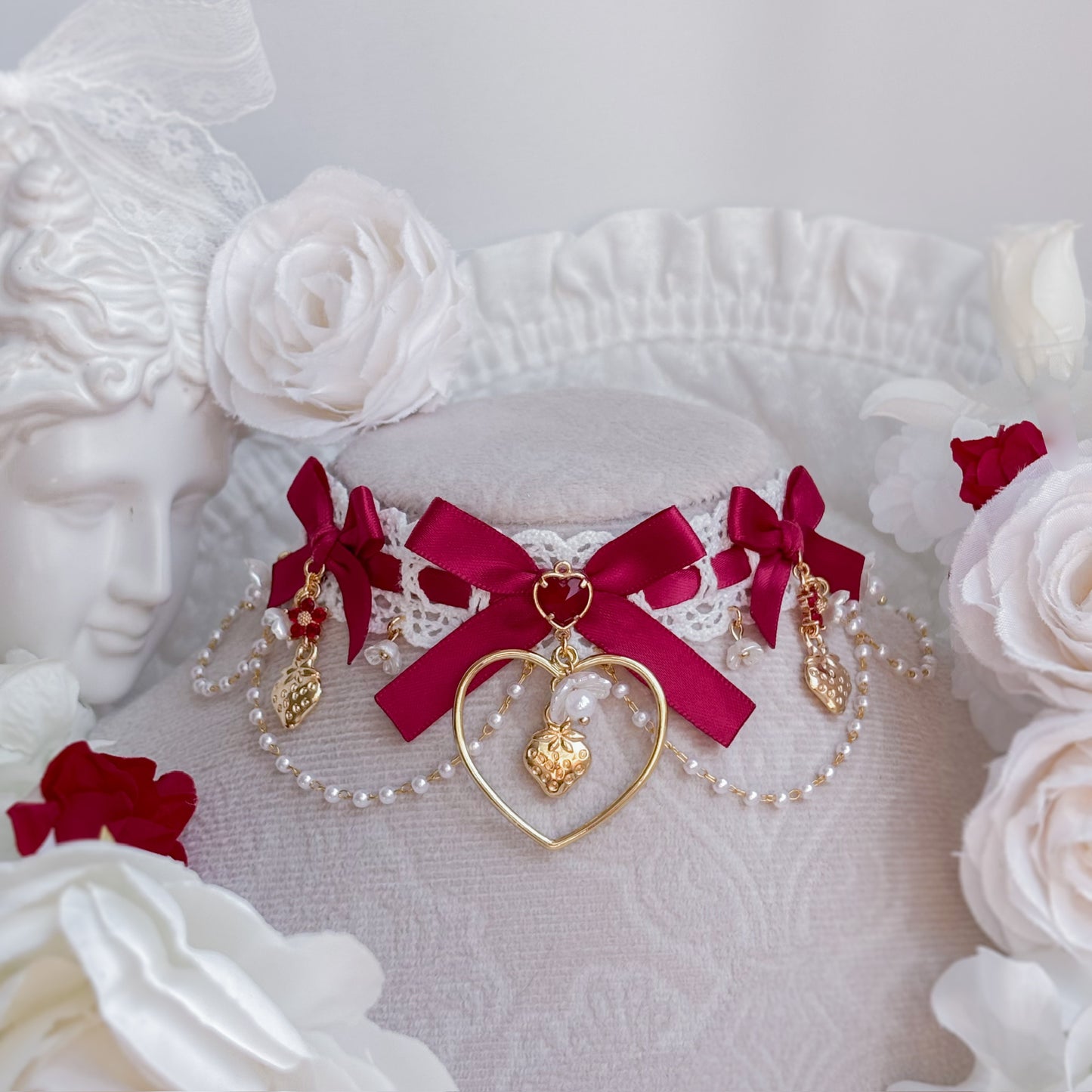 Strawberry Blossom choker