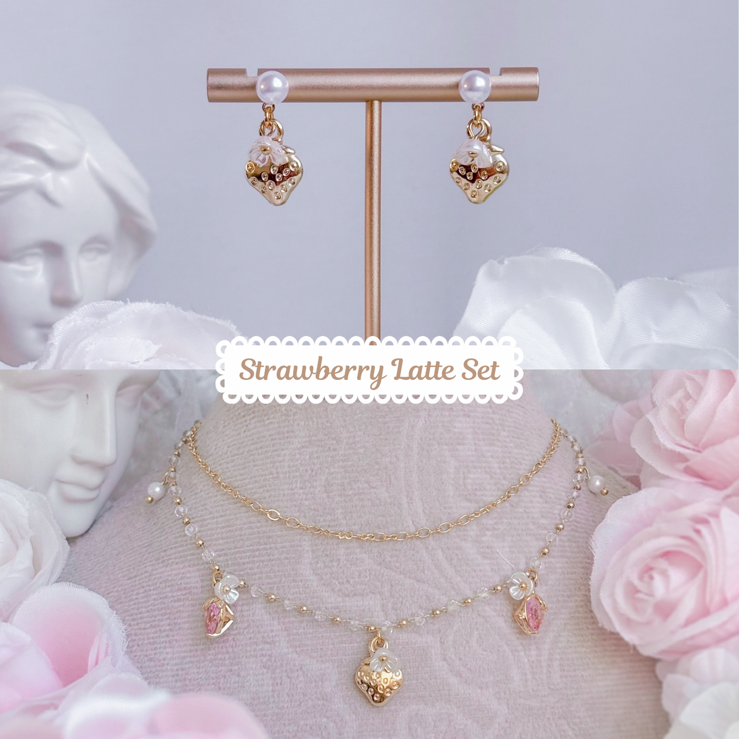 Strawberry Latte Set