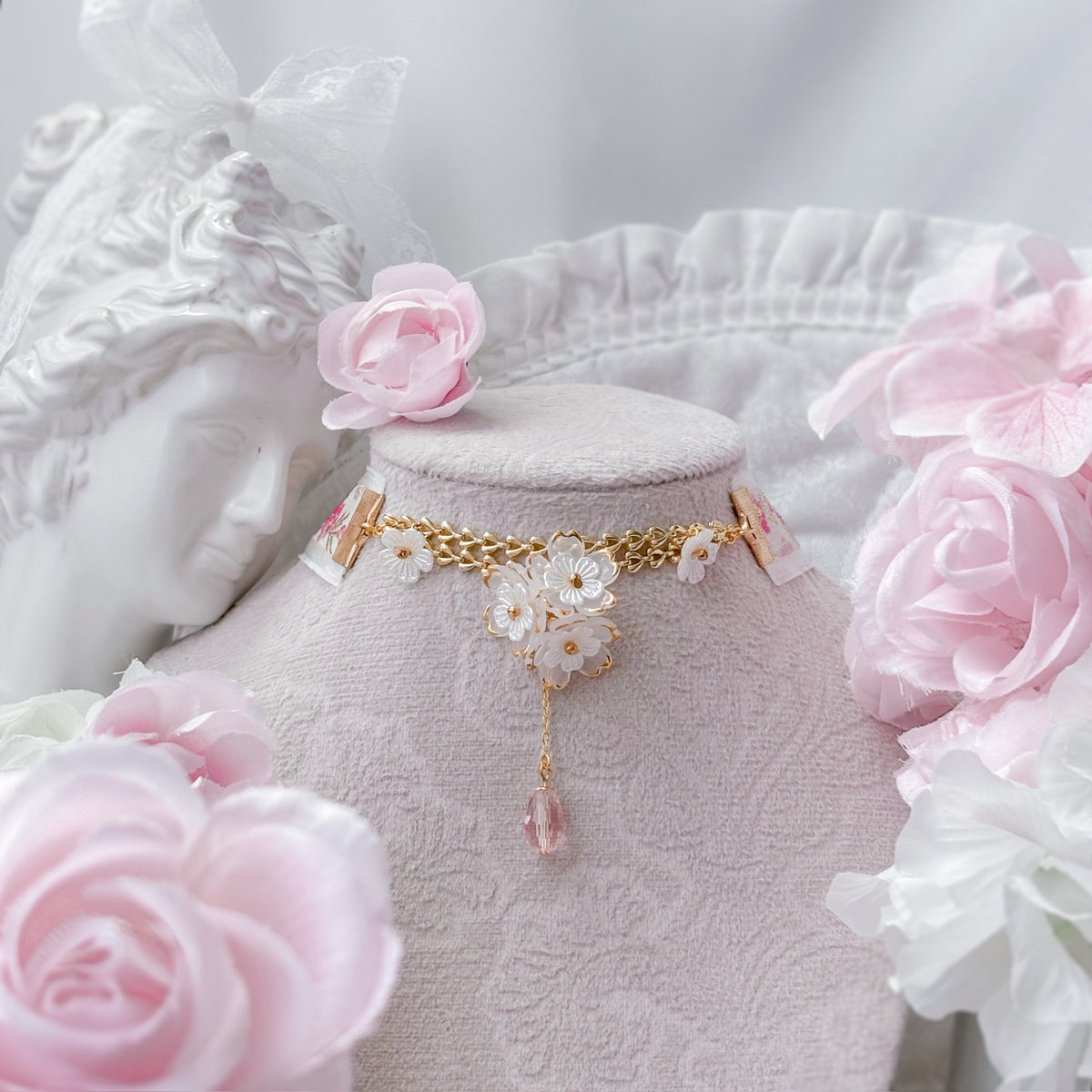 Pink Bloom choker