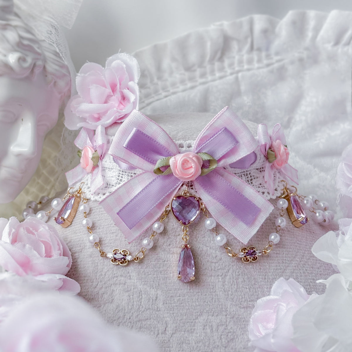 Pink Lavender Choker
