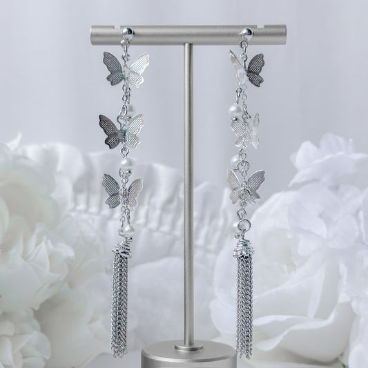 Silver Butterfly earrings