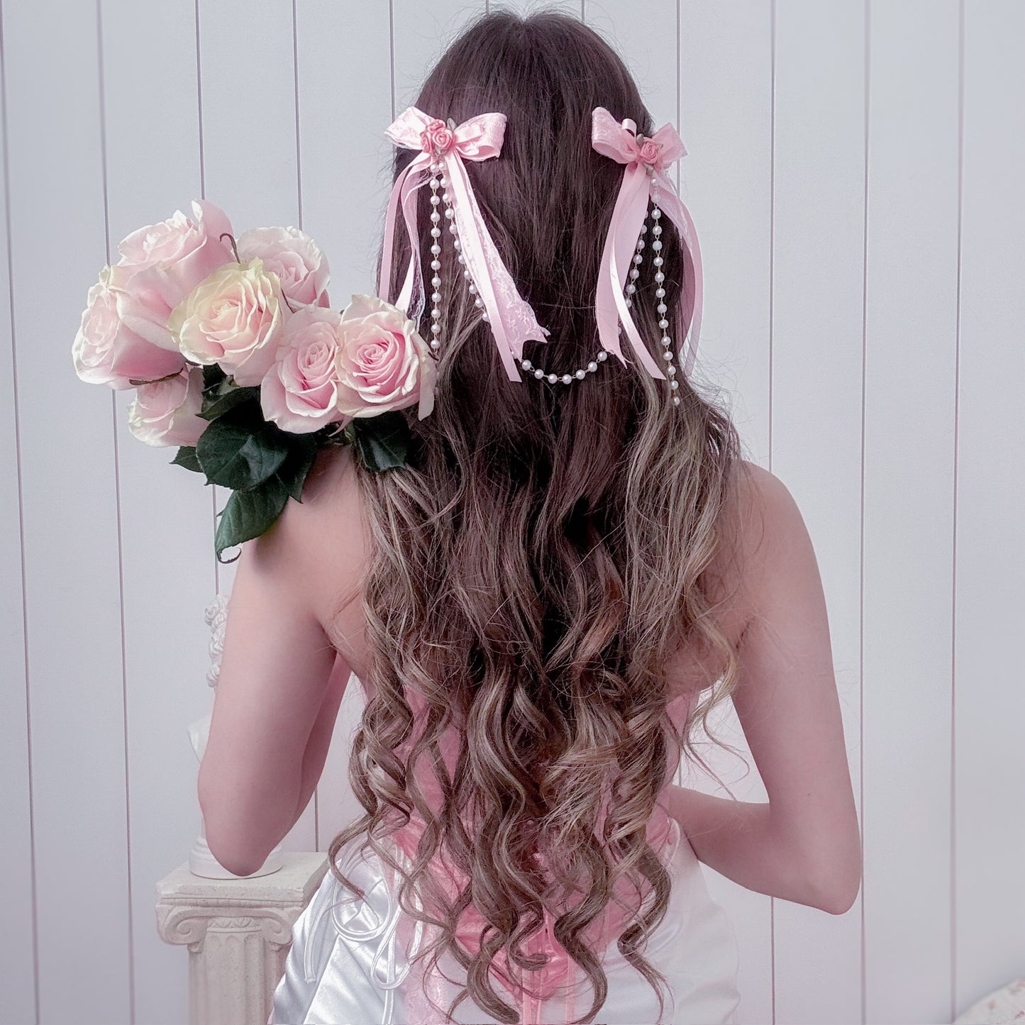 Candy Rose bow set