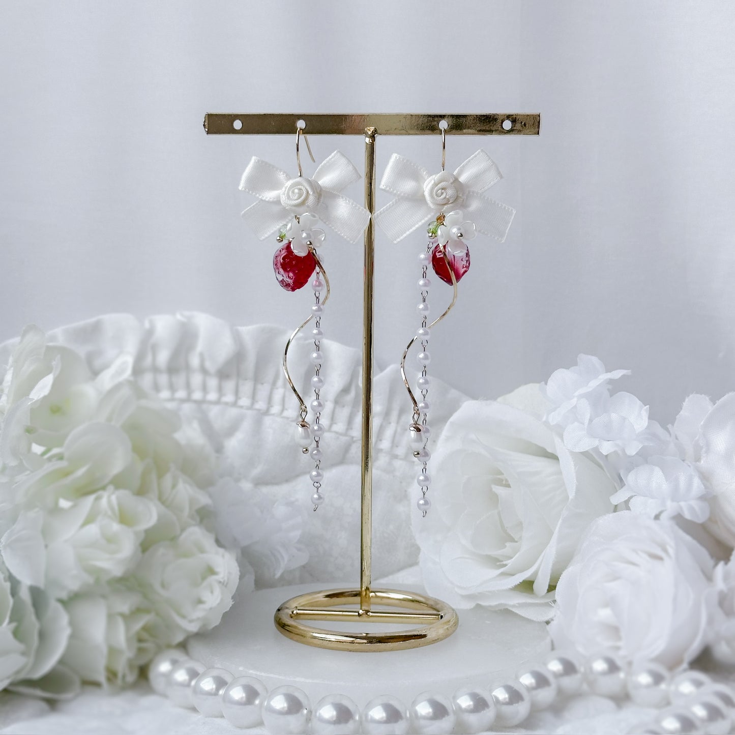 Strawberry Créme earrings