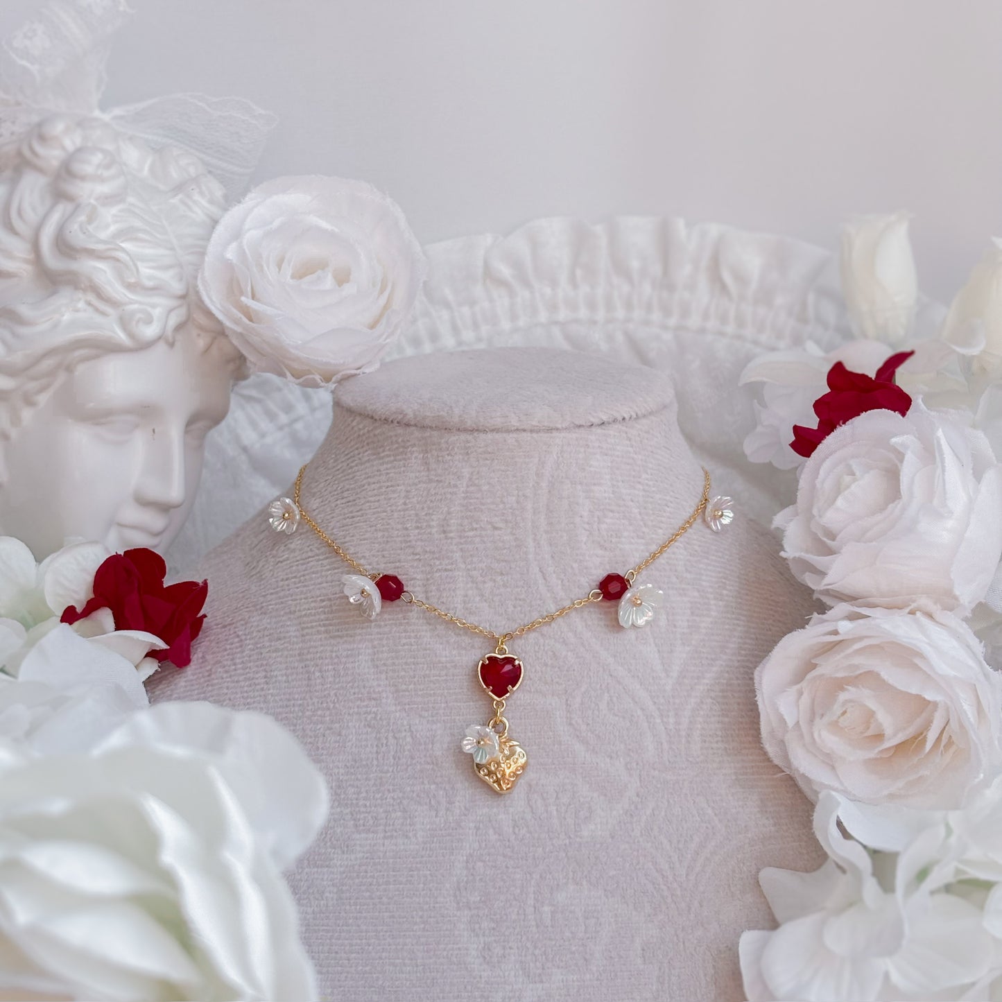 Strawberry Blossom necklace