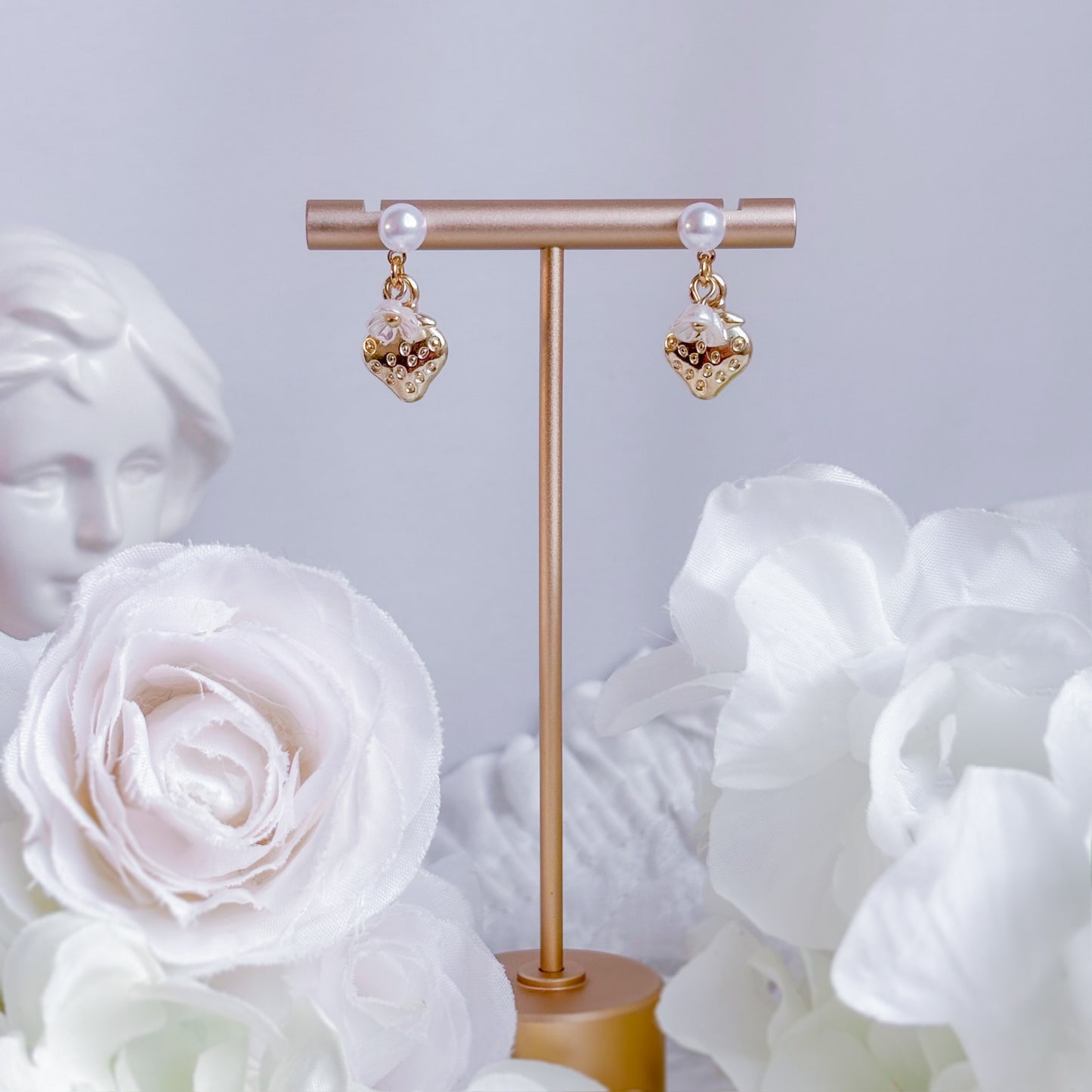 Strawberry Latte earrings