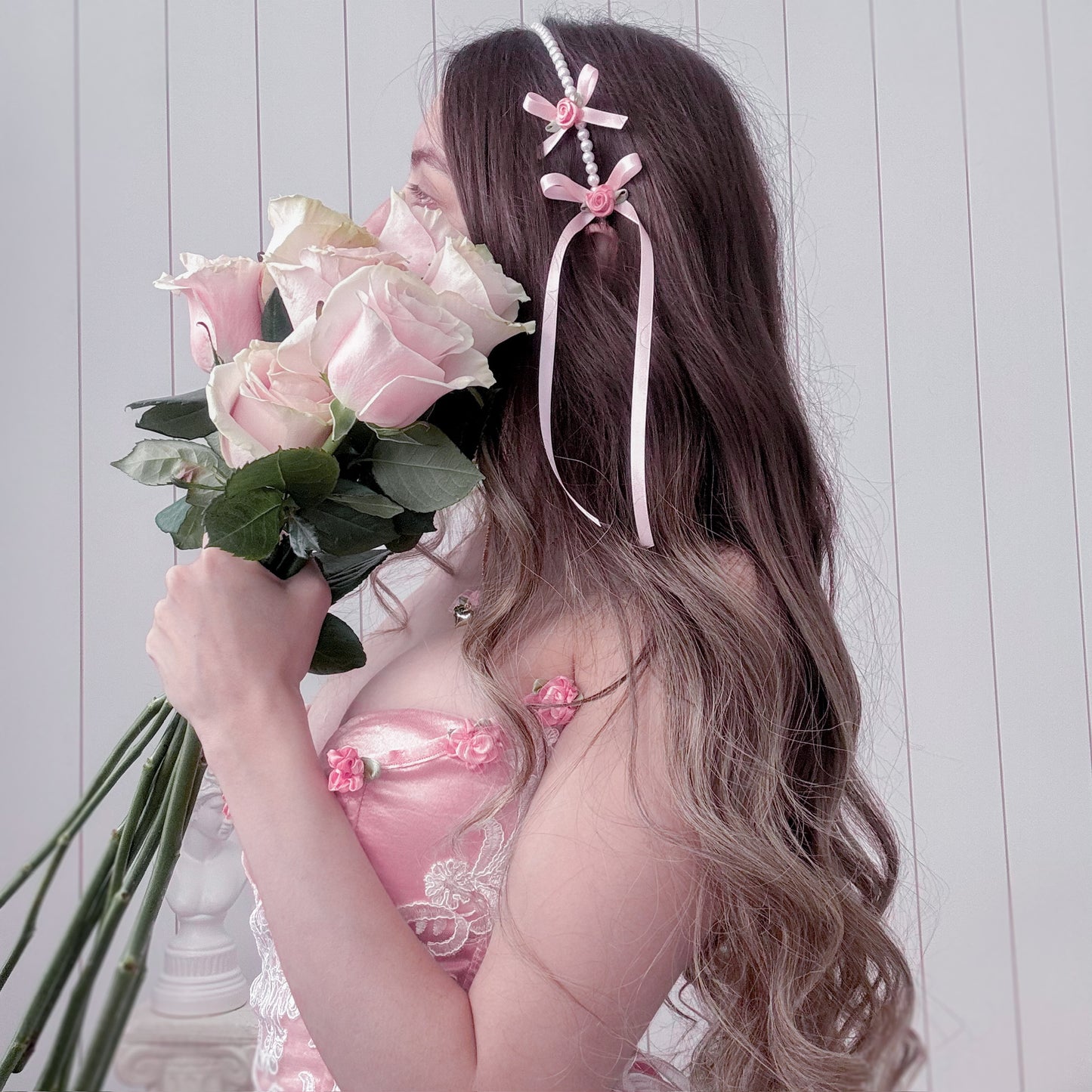 Perle Pink headband