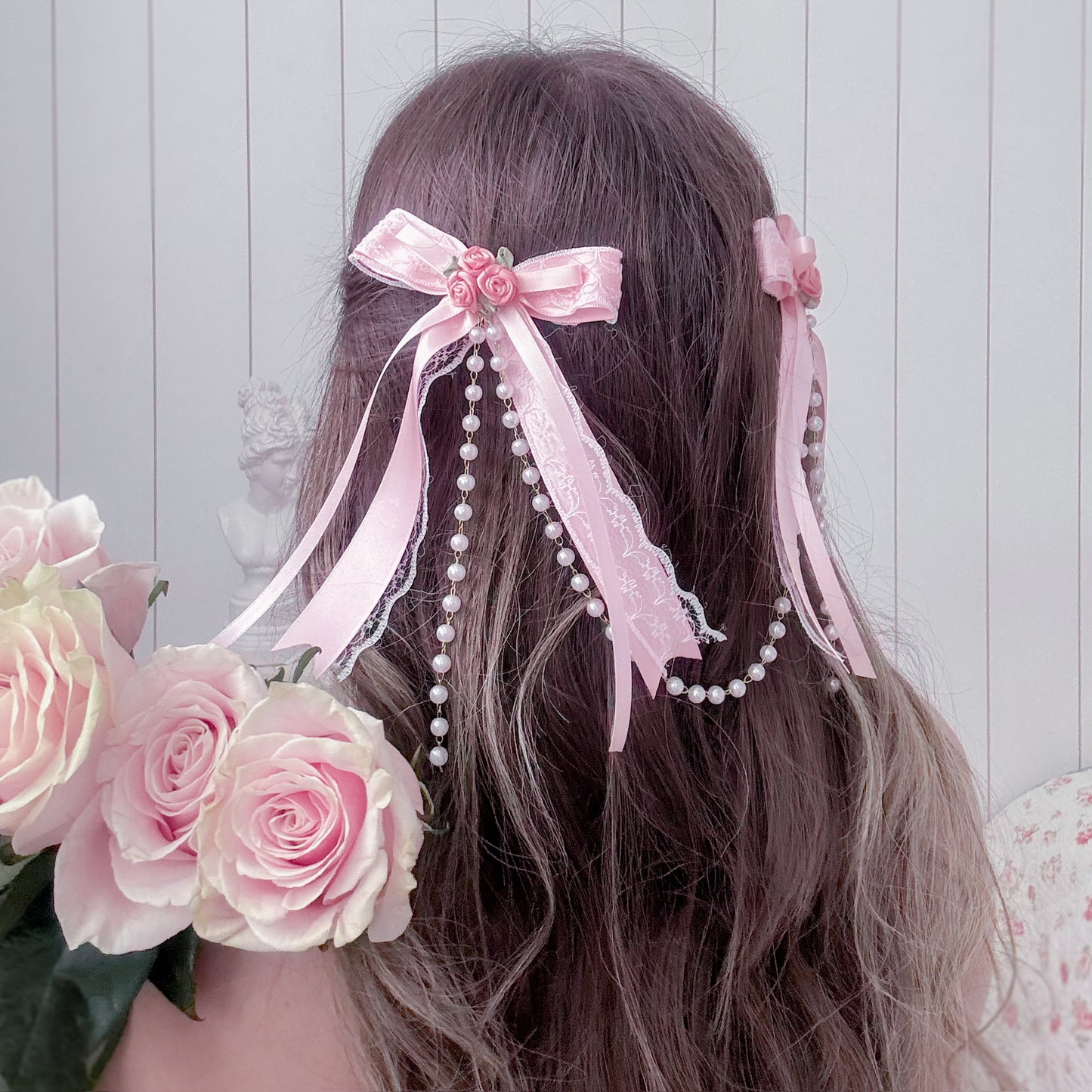 Candy Rose bow set