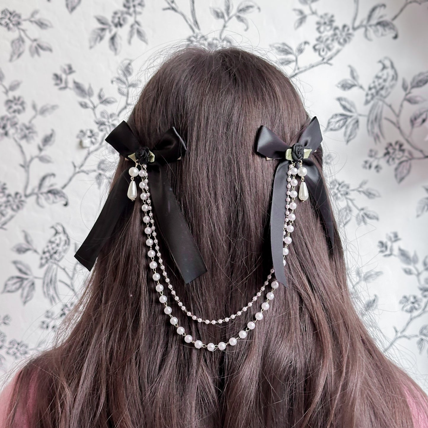 Black Roselia bow set
