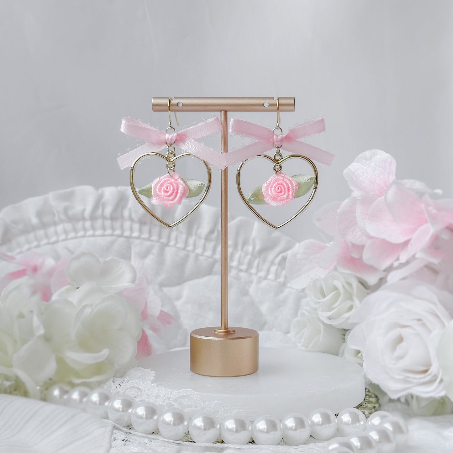 Pink Rosé earrings