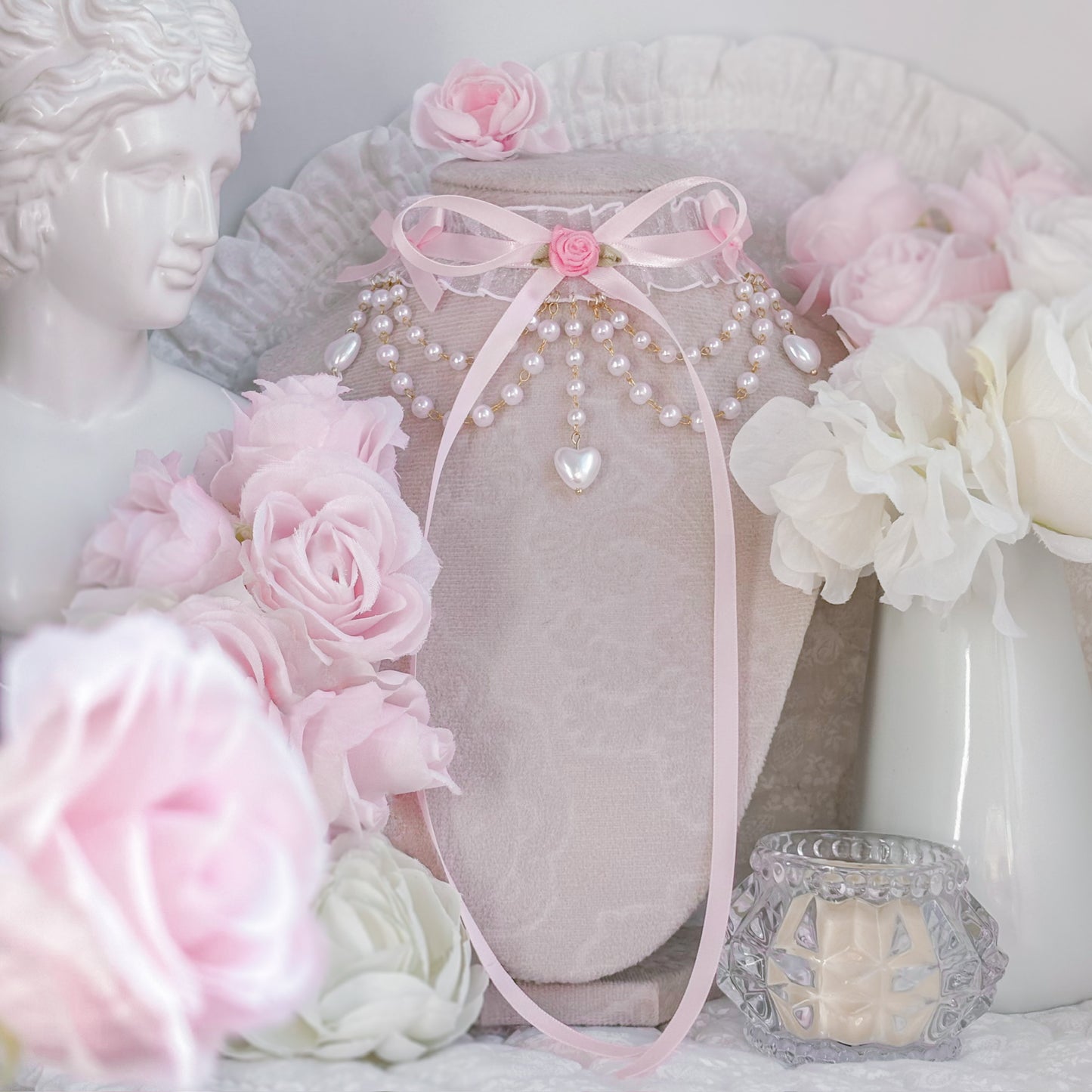 Perle Pink choker