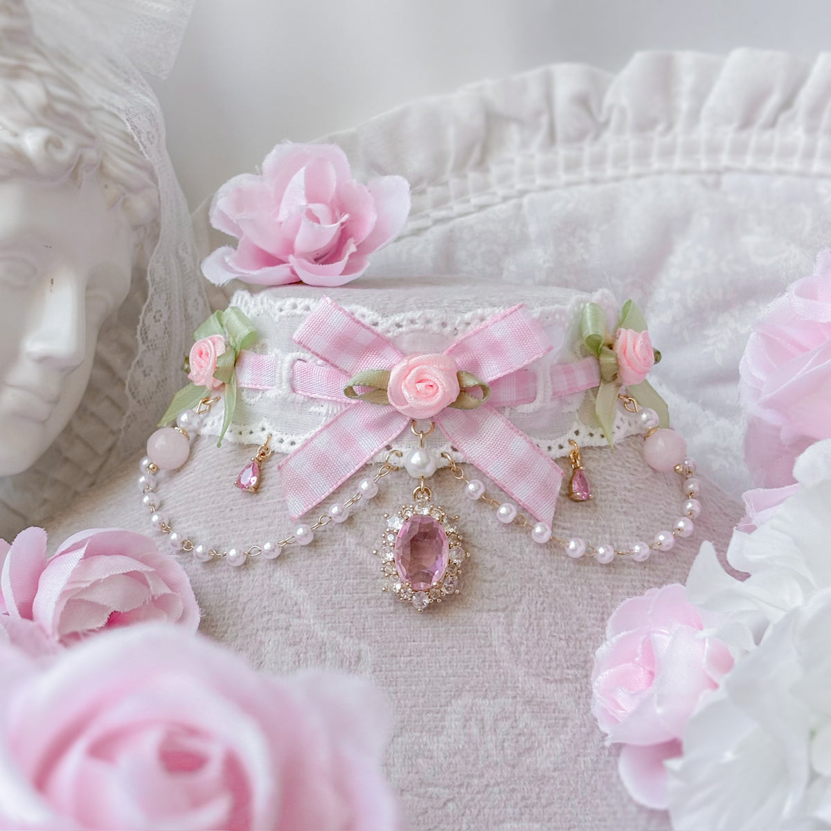 Matcha Rose choker