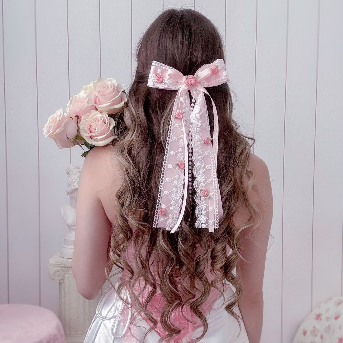 Pink Florette bow