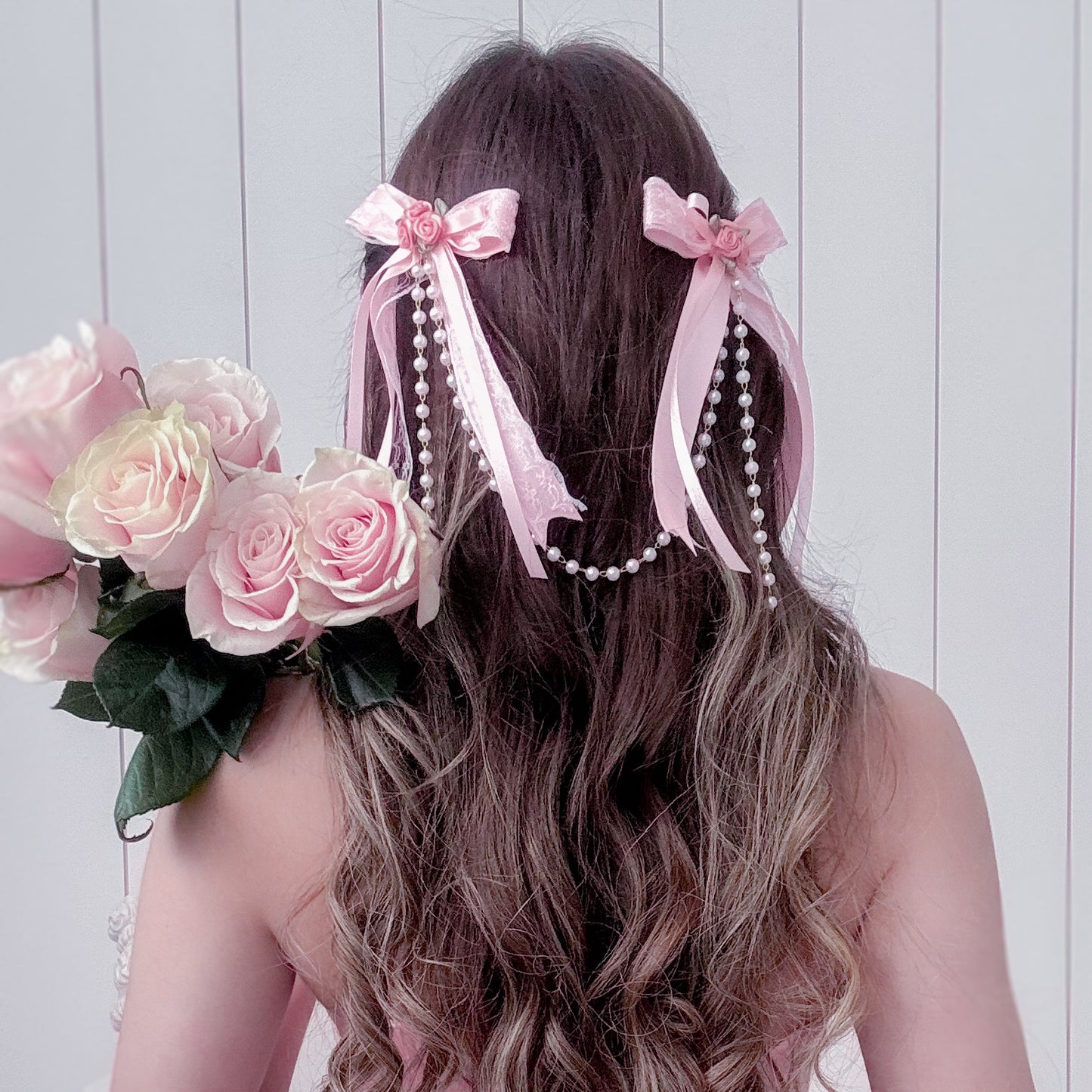 Candy Rose bow set