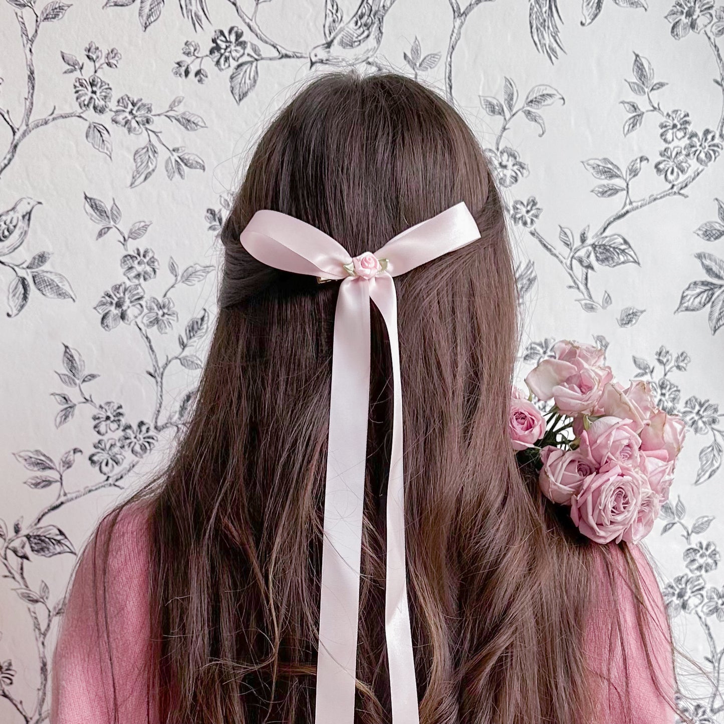 Pink Rosélie bow