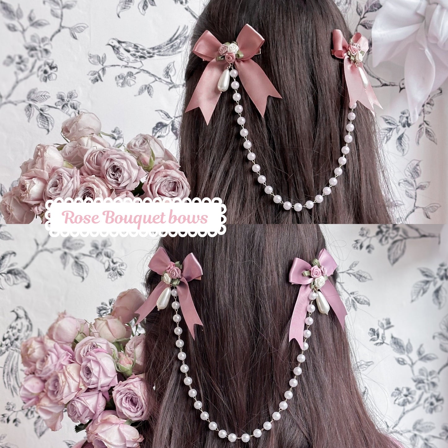 Rose Bouquet bow set