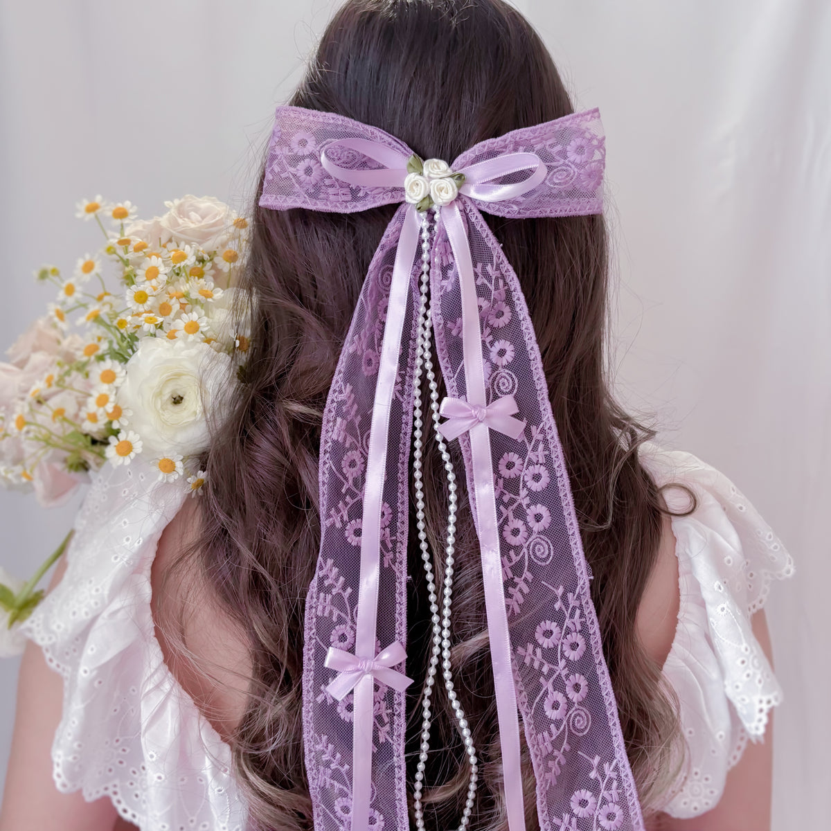 Lilac Lace bow