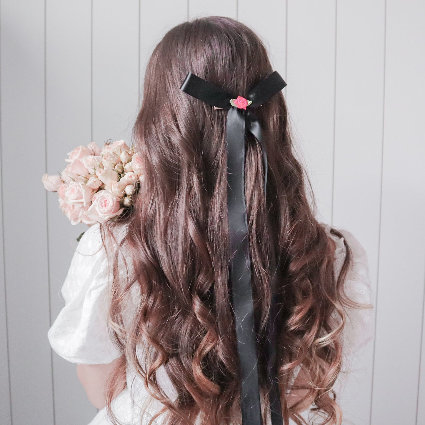 Black Rosélie bow