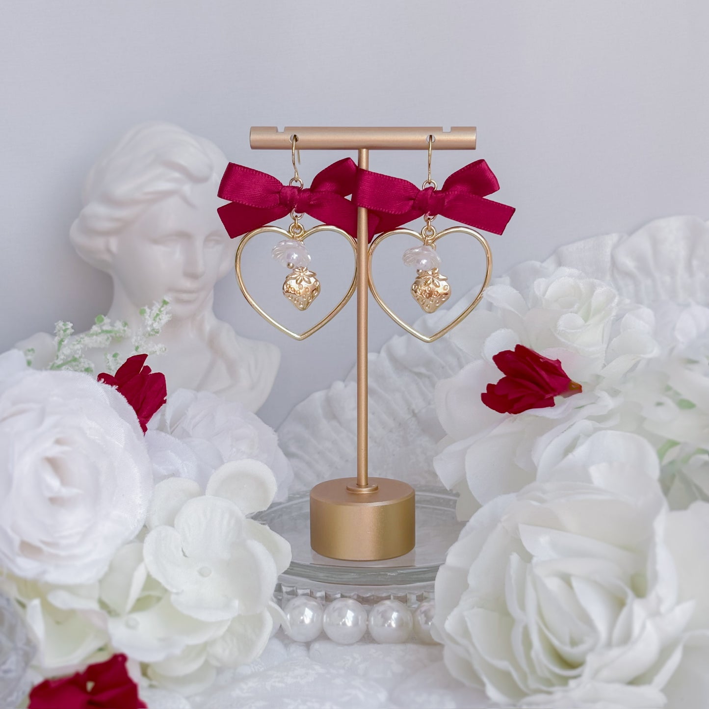 Strawberry Blossom earrings