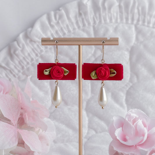 Red Roselyn Earrings