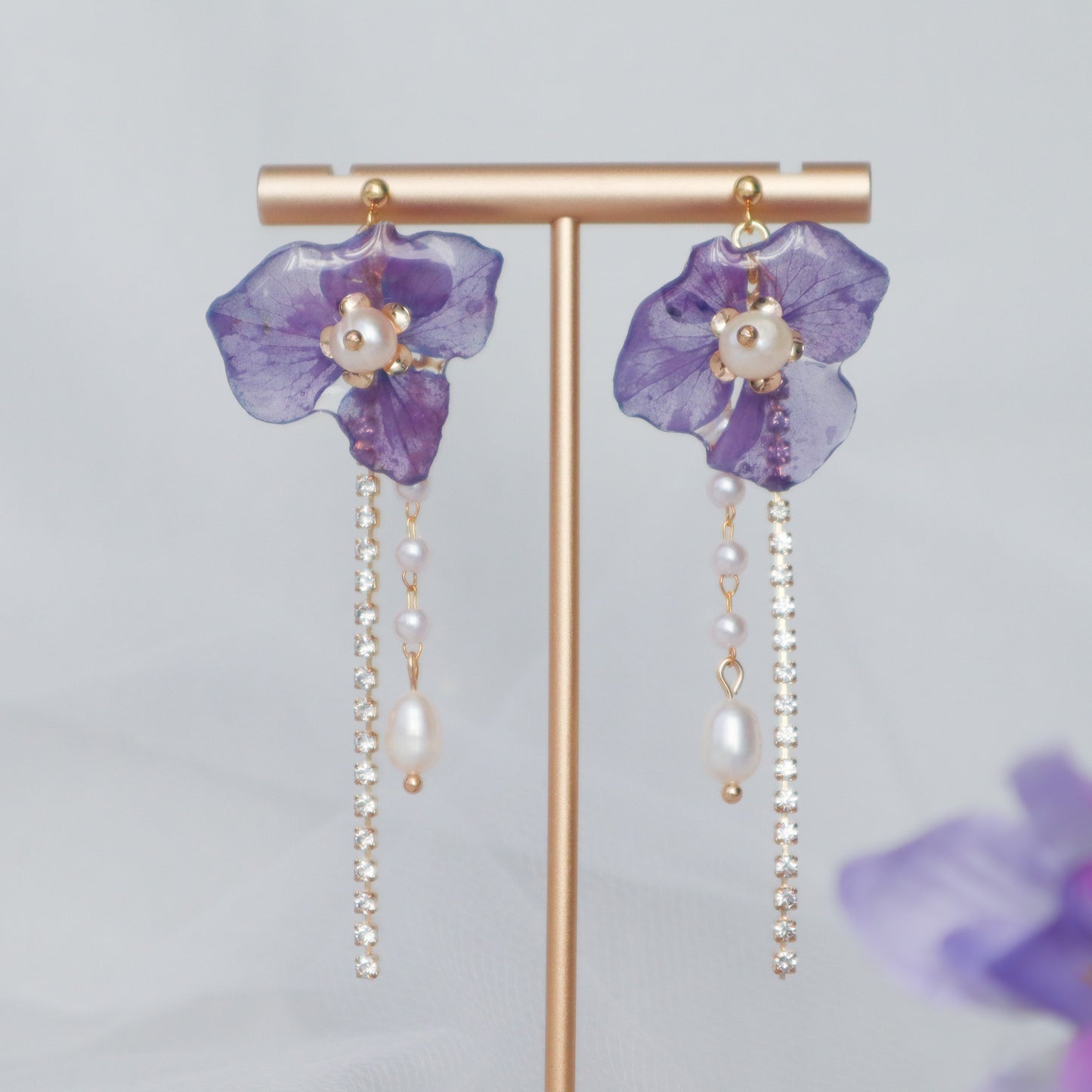 Lavender earrings