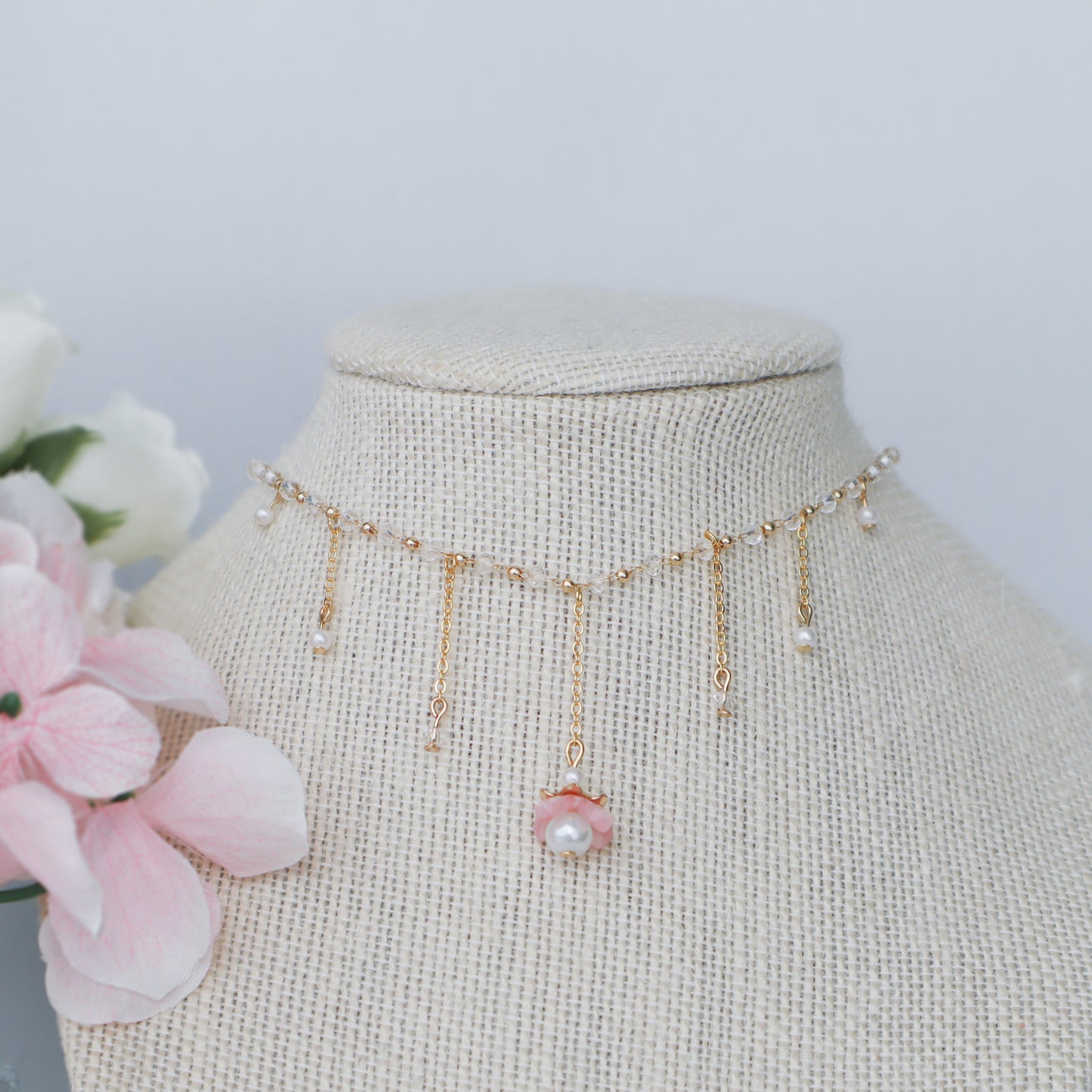 Crystal Lily necklace