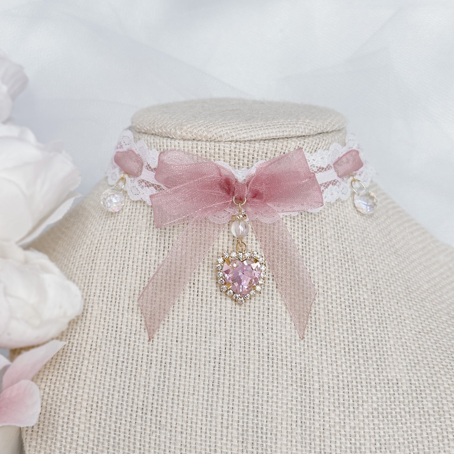 Pink Glitter choker