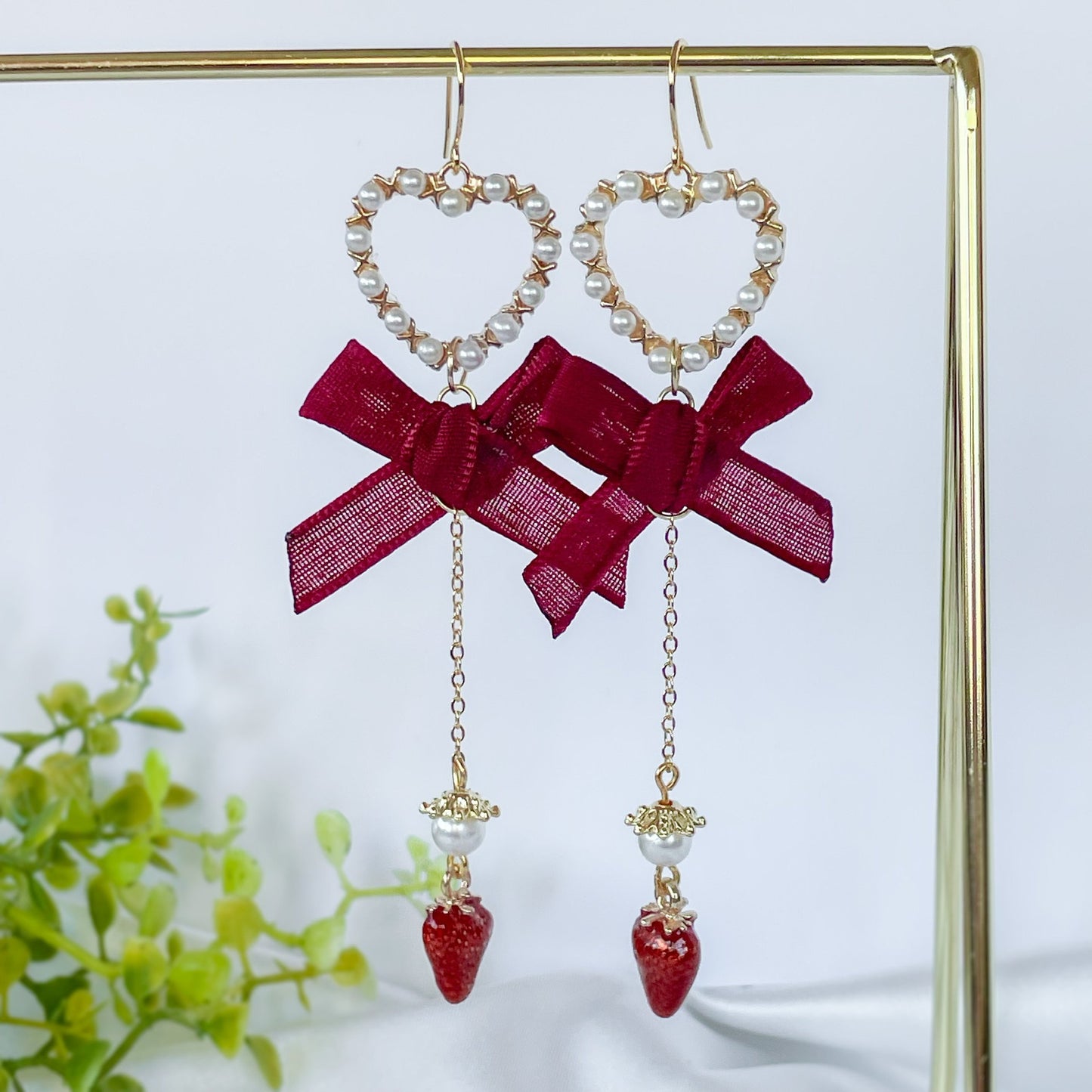 Strawberry Milk Earrings - PREORDER