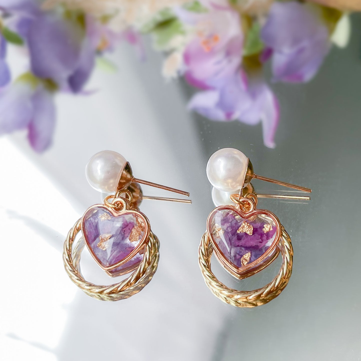 Iris earrings