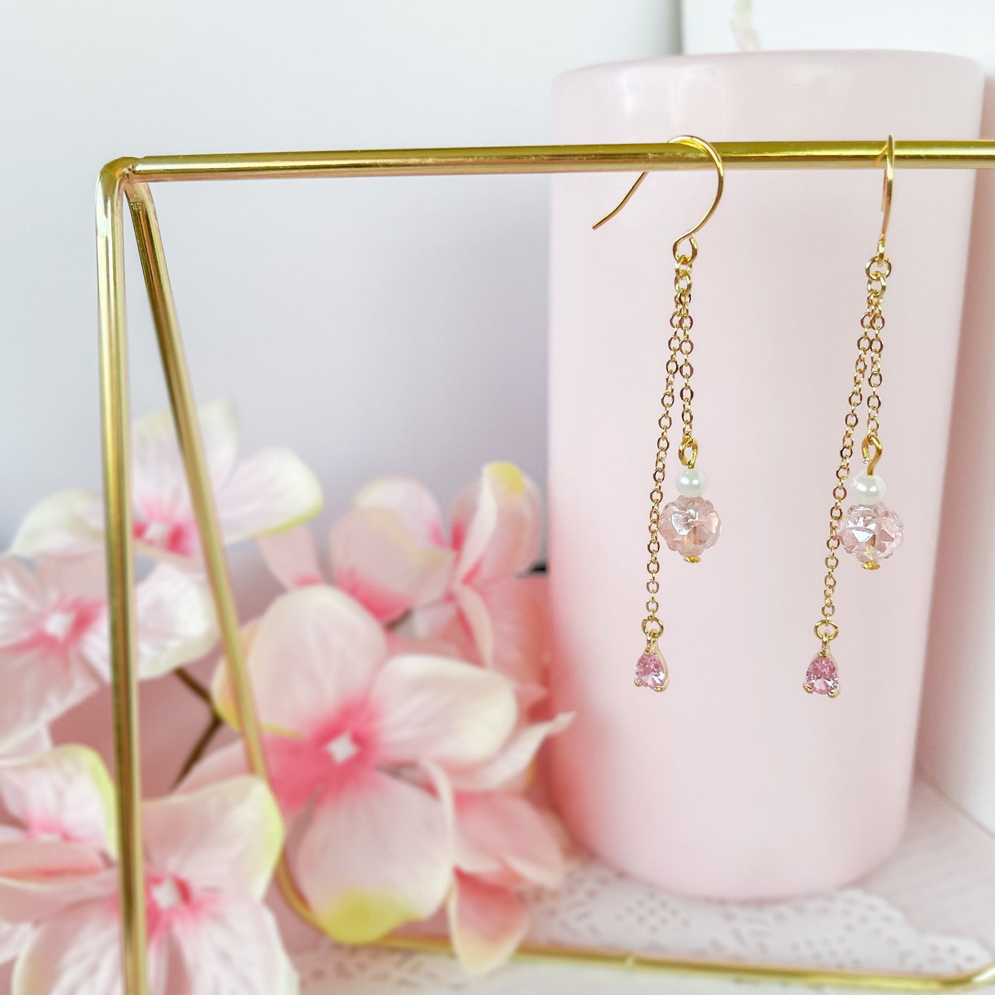 Peach Tea Earrings - PREORDER