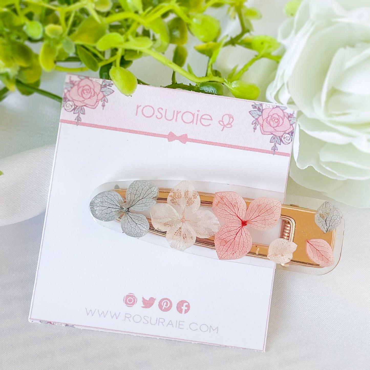 Hydrangea Hairclip - PREORDER