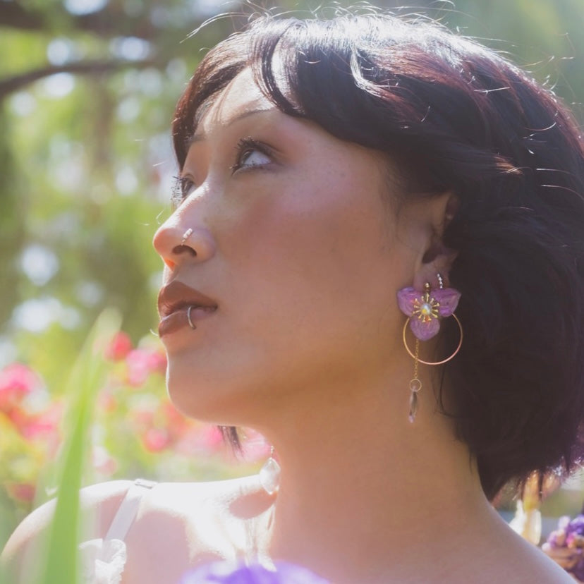 Hydrangea earrings