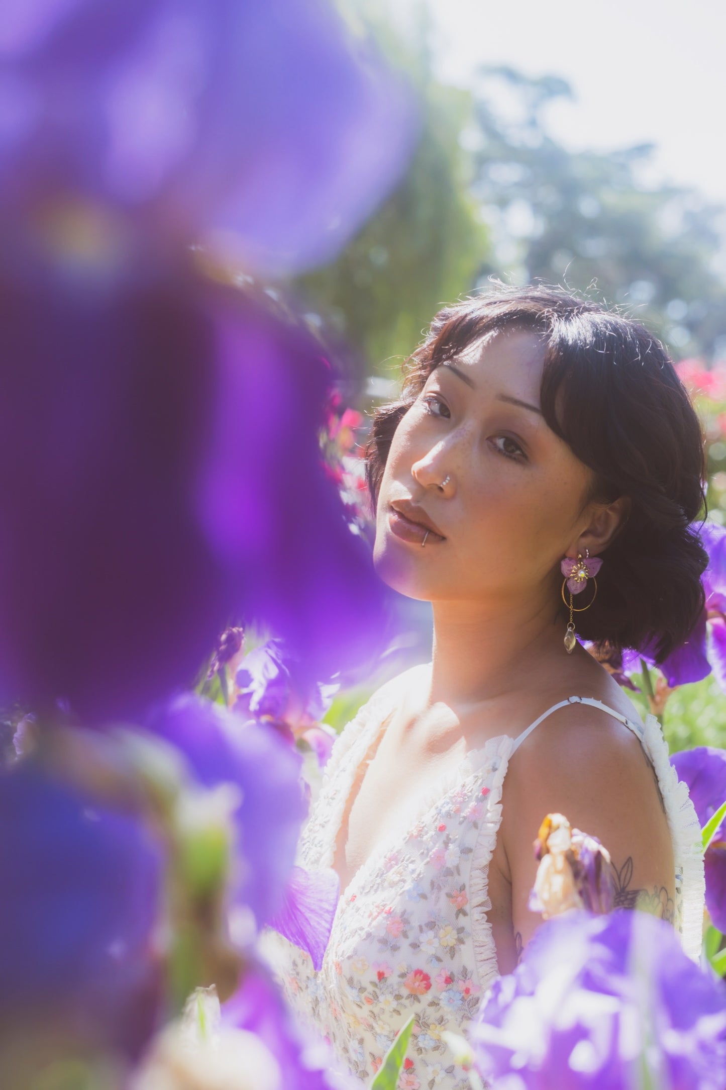 Hydrangea earrings