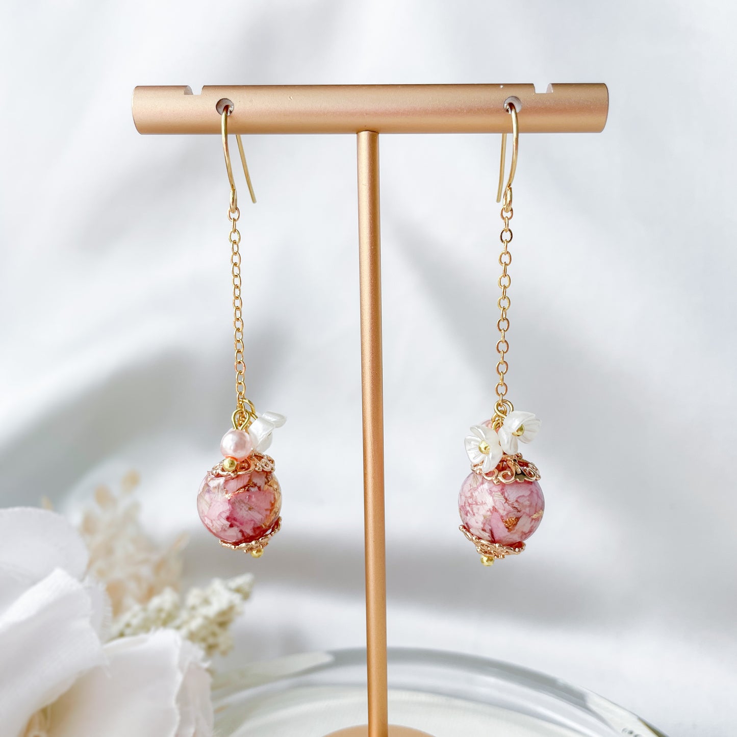 Blush earrings