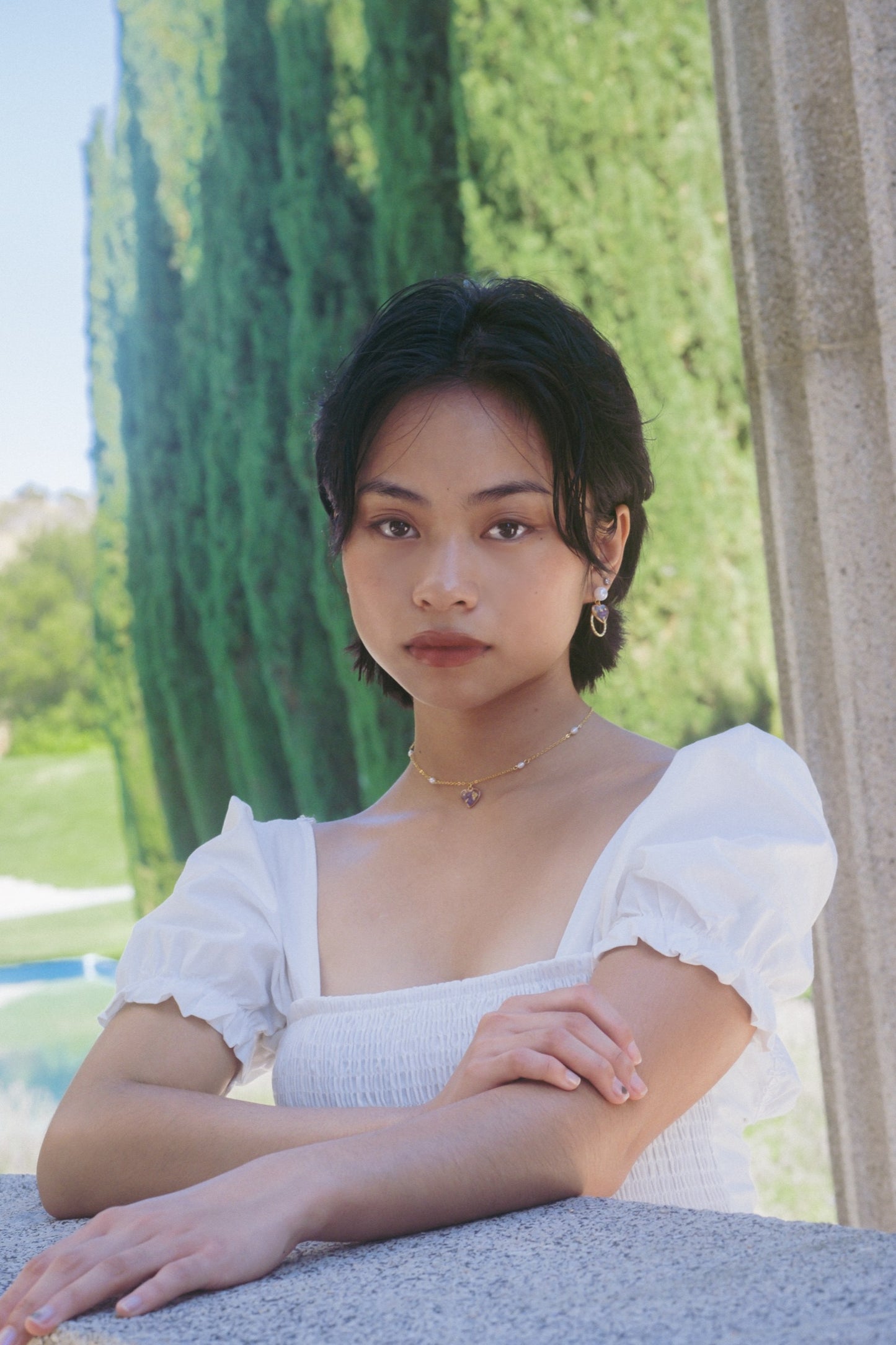 Indigo choker