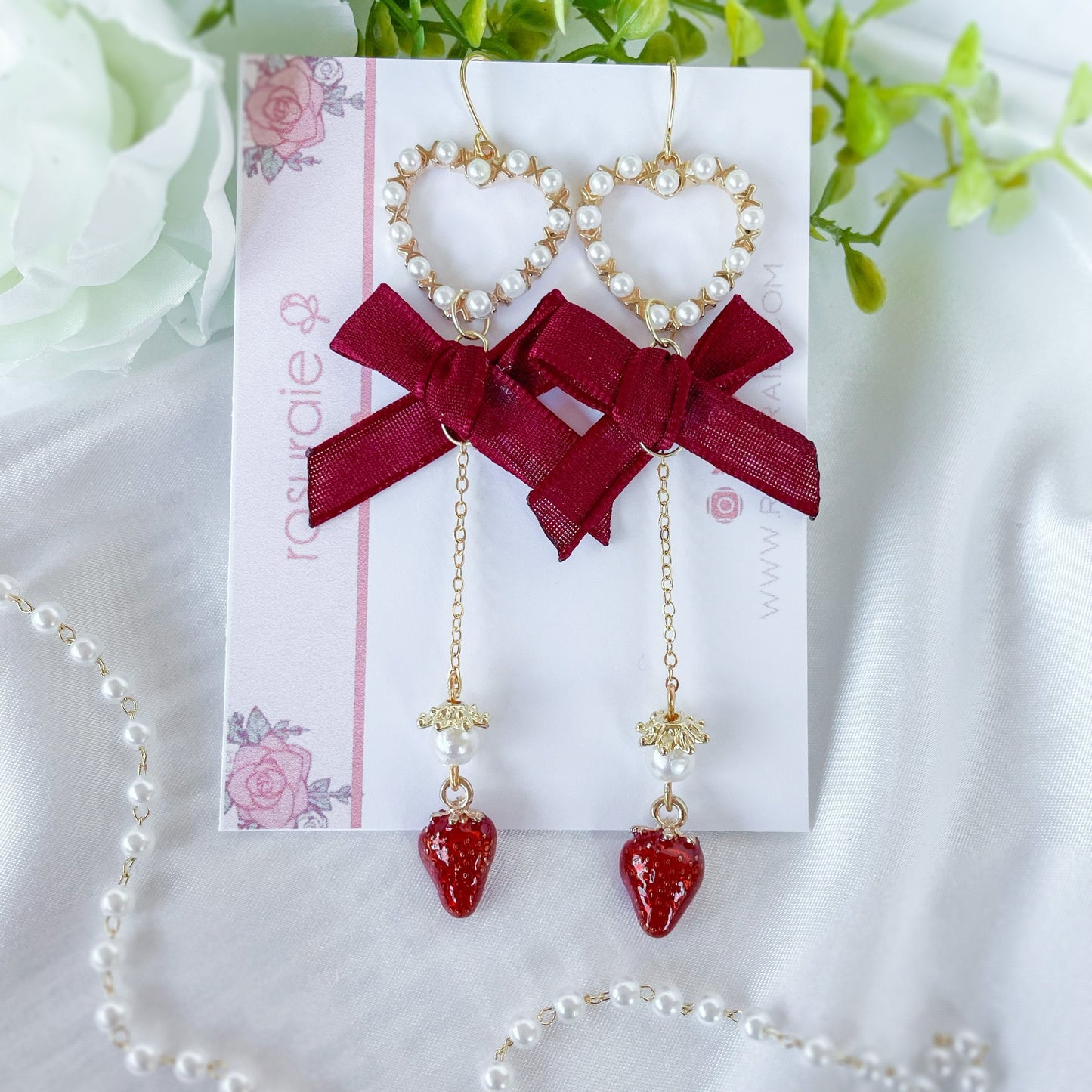 Strawberry Milk Earrings - PREORDER