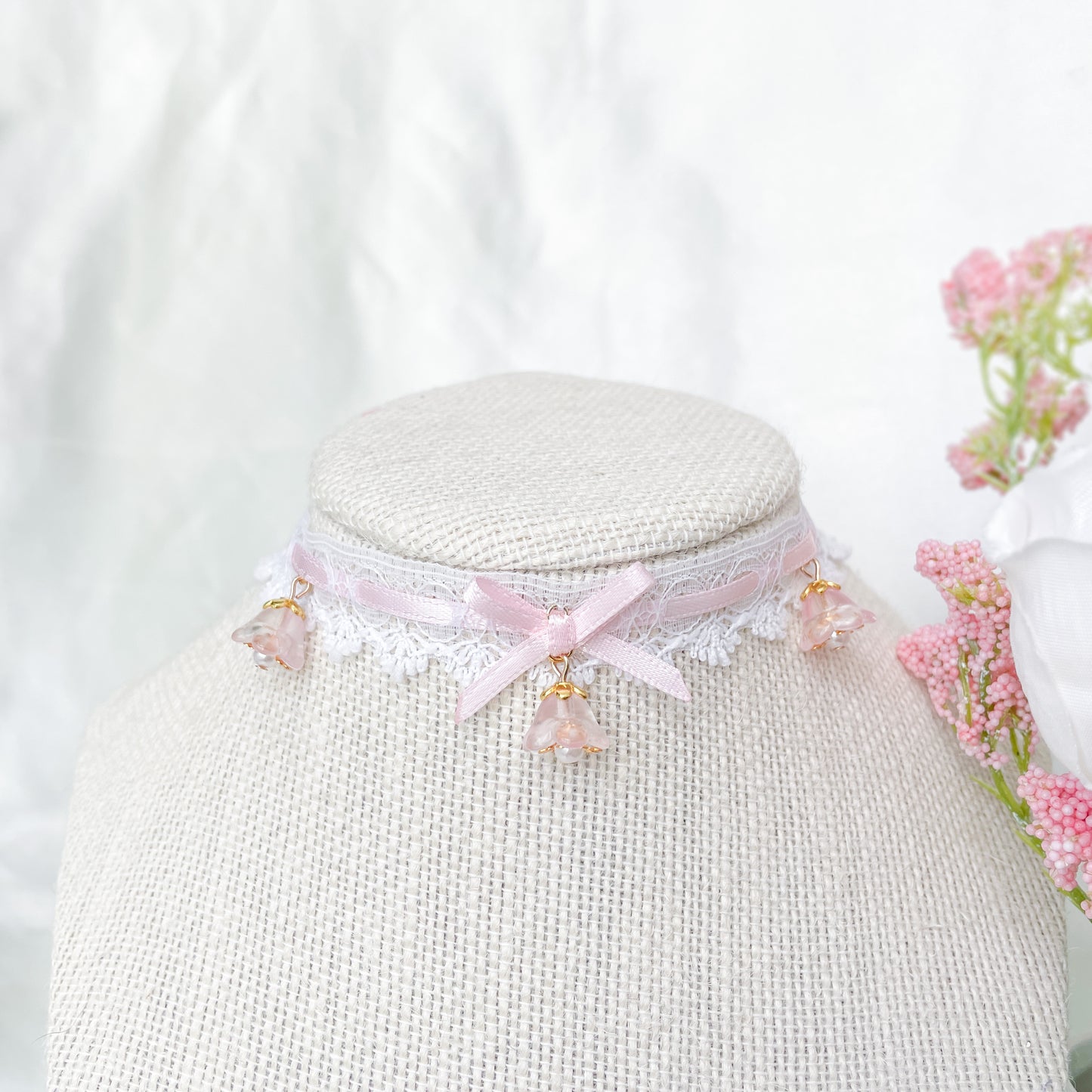 Pink Lily choker