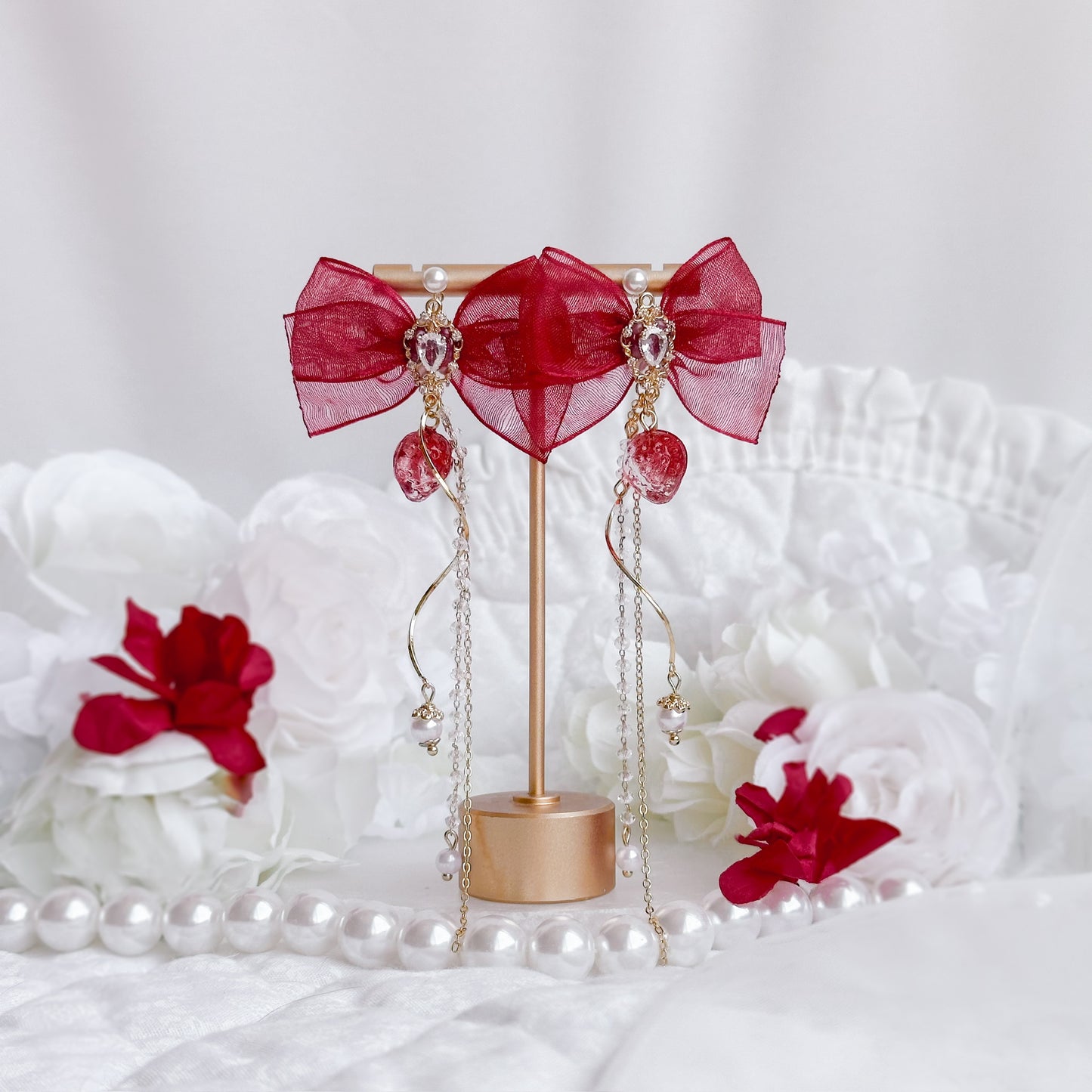 Red Strawberry Princess earrings