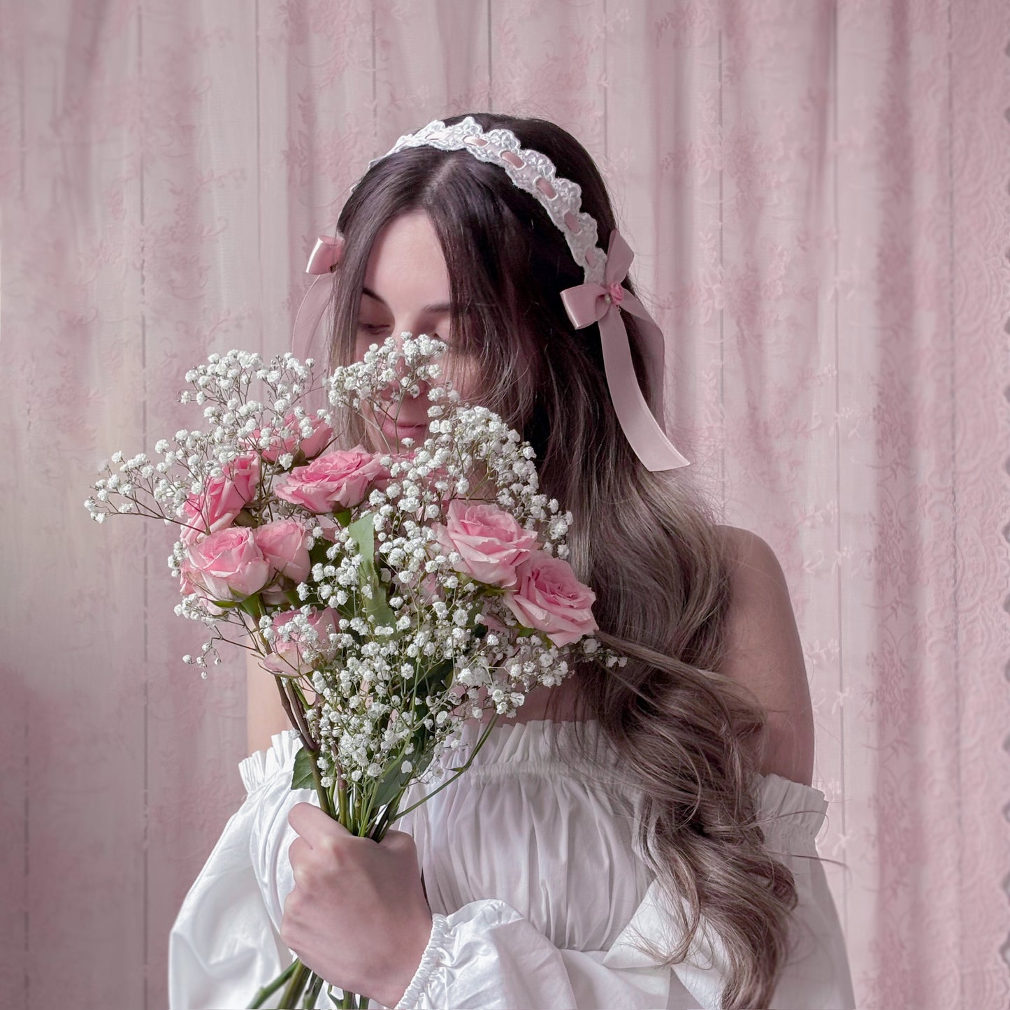 Pink Bow headband