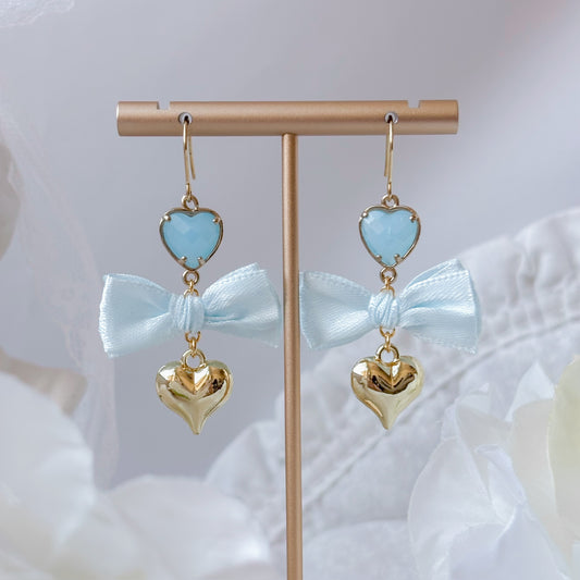 Misty Heart earrings