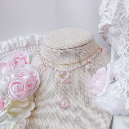 Pink Posie necklace