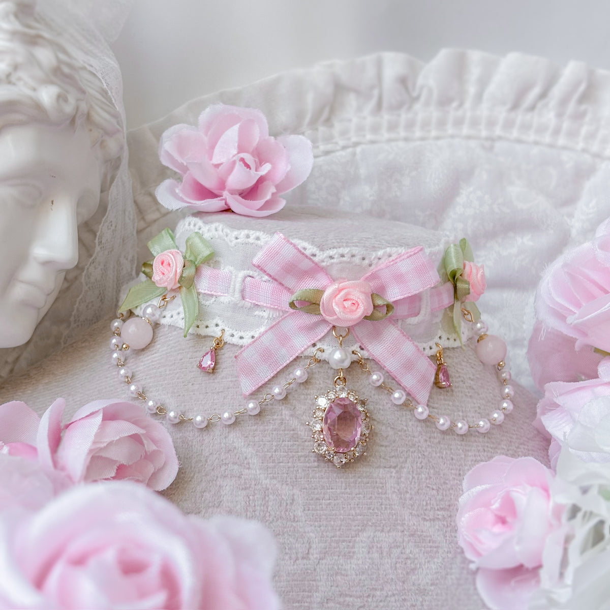 Matcha Rose choker