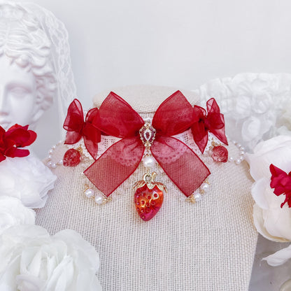 Red Strawberry Princess choker