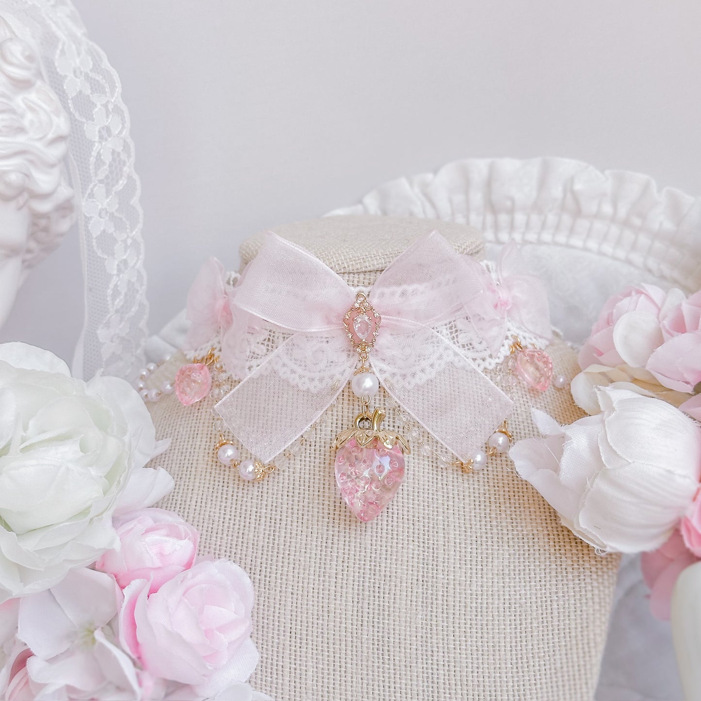 Pink Strawberry Princess choker