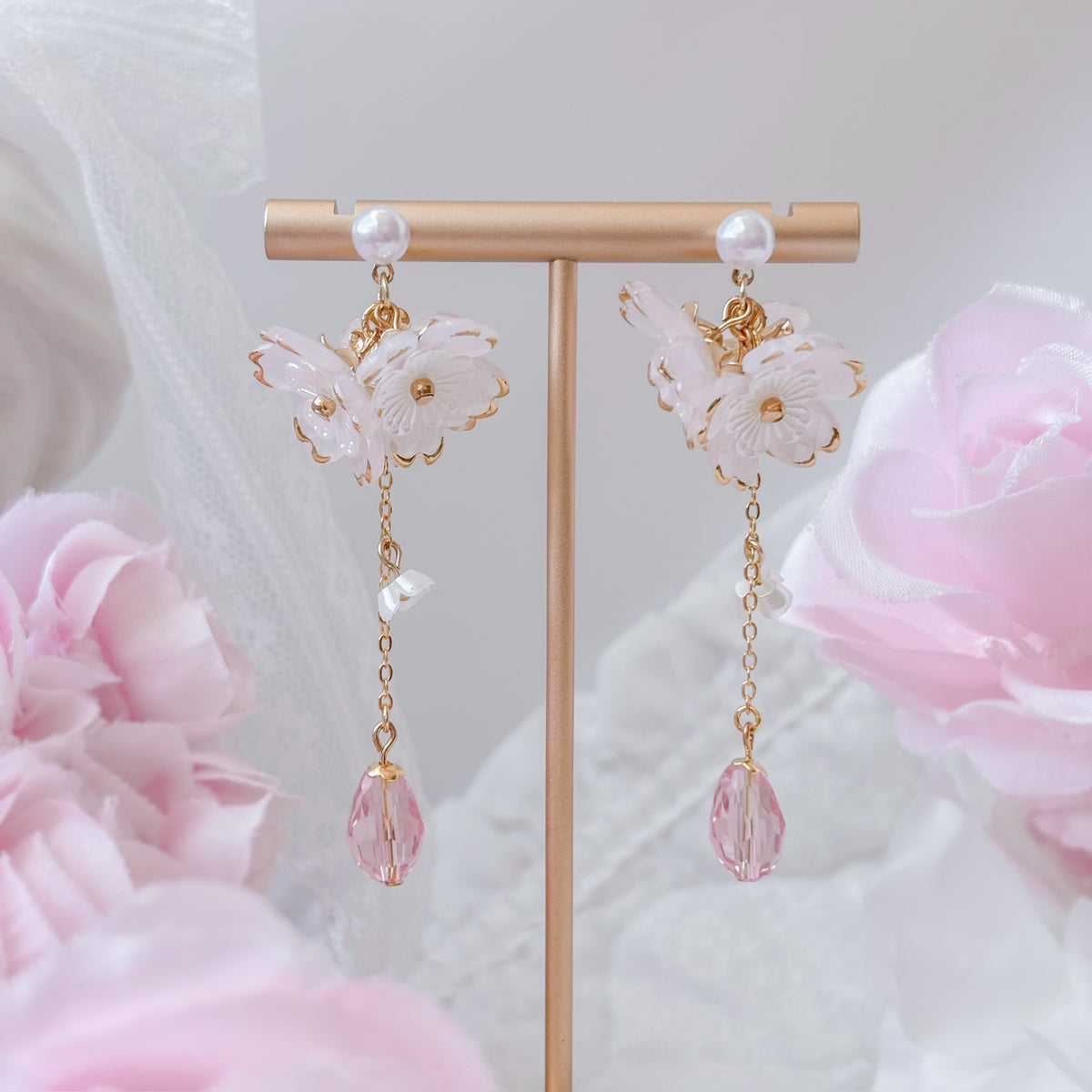 Pink Bloom earrings