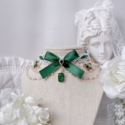 Emerald Butterfly choker