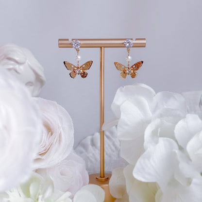 Pearl Monarch earrings